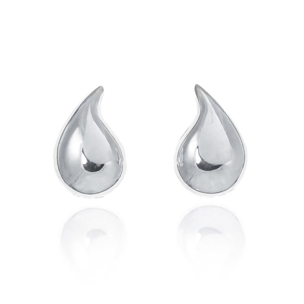 Sterling silver small raindrop earring studs