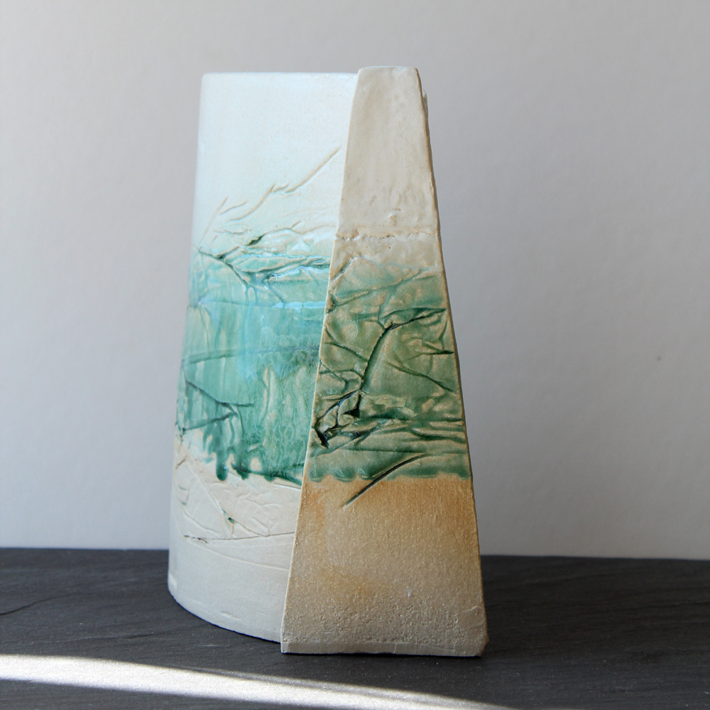 Mountain Horizon Ceramic Vase - Handmade in Britain