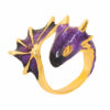 Gold Amethyst Dragon Ring