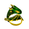 Gold Emerald Dragon Ring