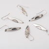 selection of silver drop earrings