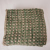 Reverse side of the handwoven 'Burrows' throw featuring blue-faced leicester wool by Cassandra Sabo