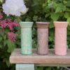 Libby Daniels ceramics patterned cylinder vases